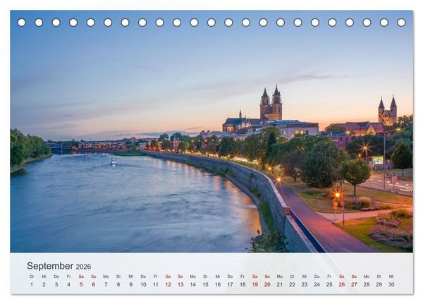 Produktbild: Magdeburg - Elbe, Dom ... und noch viel mehr! (Tischkalender 2026 DIN A5 quer), CALVENDO Monatskalender