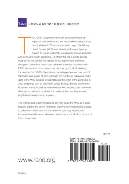 Produktbild: Behavioral Health Care Delivery Following the Onset of the Covid-19 Pandemic