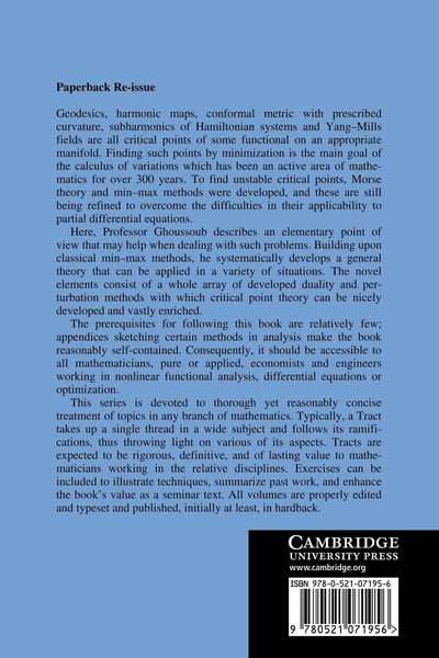 Produktbild: Duality and Perturbation Methods in Critical Point Theory