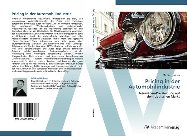 Produktbild: Pricing in der Automobilindustrie