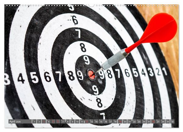 Produktbild: Darts. Konzentration - Sport - Spannung (hochwertiger Premium Wandkalender 2026 DIN A2 quer), Kunstdruck in Hochglanz