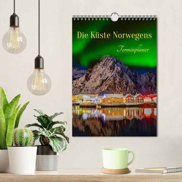 Produktbild: Die K&uuml;ste Norwegens - Terminplaner (Wandkalender 2026 DIN A4 hoch), CALVENDO Monatskalender