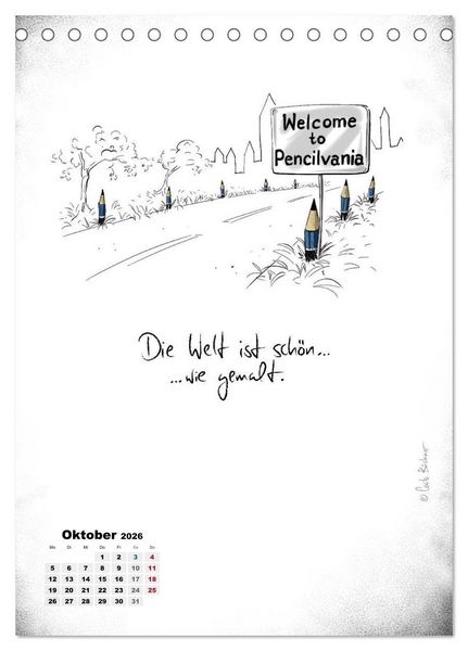 Produktbild: NEUES JAHR, NEUER SPASS... (Tischkalender 2026 DIN A5 hoch), CALVENDO Monatskalender