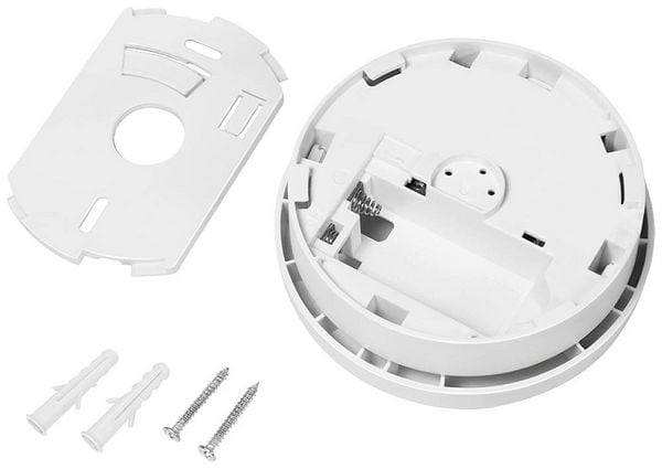 Produktbild: LogiLink Rauchwarnmelder batteriebetrieben (&Oslash; x H) 100mm x 34.5mm