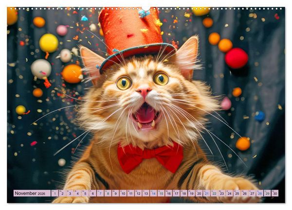 Produktbild: Ginger - Samtpfotiger Abenteurer (Wandkalender 2026 DIN A2 quer), CALVENDO Monatskalender