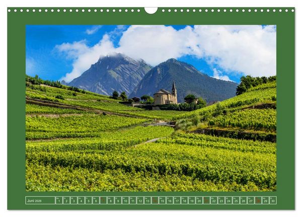 Produktbild: Gr&uuml;ezi in den Schweizer Bergen (Wandkalender 2026 DIN A3 quer), CALVENDO Monatskalender