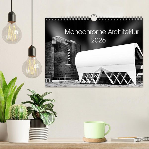 Produktbild: Monochrome Architektur (Wandkalender 2026 DIN A4 quer), CALVENDO Monatskalender