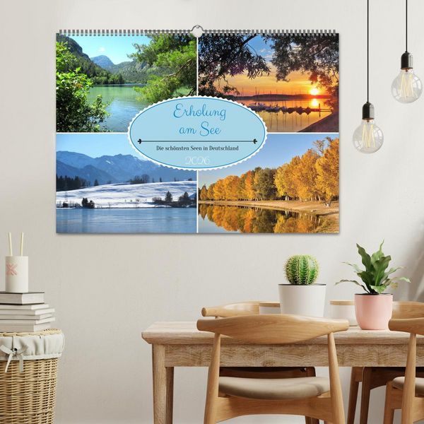 Produktbild: Erholung am See - Die sch&ouml;nsten Seen in Deutschland (Wandkalender 2026 DIN A2 quer), CALVENDO Monatskalender