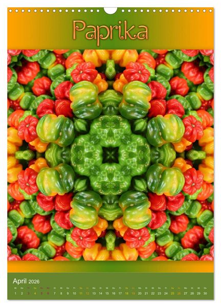 Produktbild: Kulinarische Mandalas (Wandkalender 2026 DIN A3 hoch), CALVENDO Monatskalender