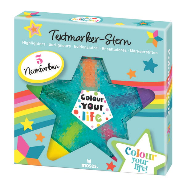 Produktbild: Mini-Bringsel Textmarker Stern und Blume