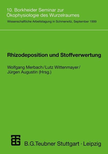 Produktbild: Rhizodeposition und Stoffverwertung