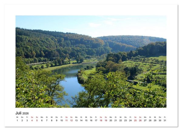 Produktbild: Zauberhafte Landschaften im Odenwald (Wandkalender 2026 DIN A3 quer), CALVENDO Monatskalender