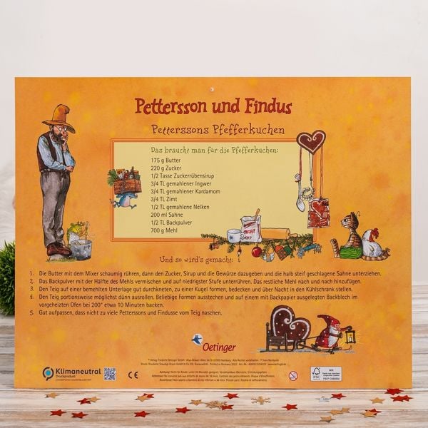 Produktbild: Pettersson und Findus warten auf Weihnachten. Adventskalender