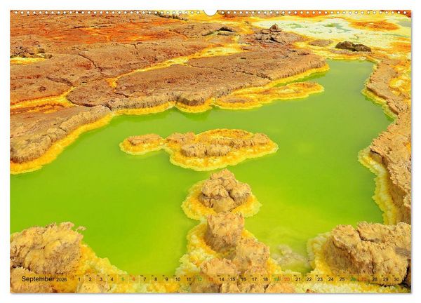 Produktbild: Vulkane &Auml;thiopiens - Erta Ale und Dallol (hochwertiger Premium Wandkalender 2026 DIN A2 quer), Kunstdruck in Hochglanz