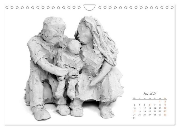 Produktbild: Gef&uuml;hle in Ton geformt - Intuitives plastisches Gestalten mit Tonerde (Wandkalender 2027 DIN A4 quer), CALVENDO Monatskalender