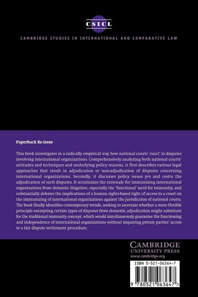Produktbild: International Organizations Before National Courts