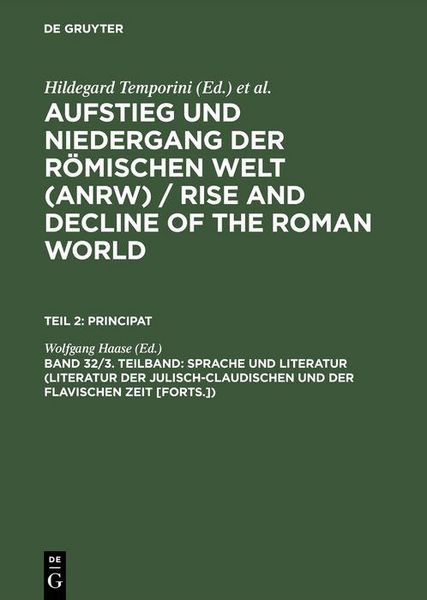 Produktbild: Sprache und Literatur (Literatur der julisch-claudischen und der flavischen Zeit [Forts.])