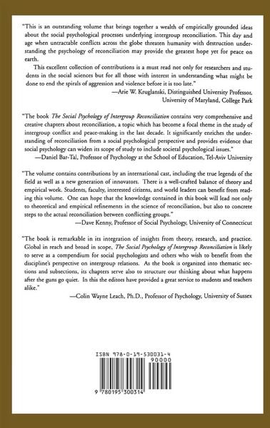 Produktbild: Social Psychology of Intergroup Reconciliation