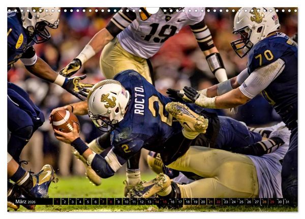 Produktbild: Kraft und Taktik - American Football (Wandkalender 2026 DIN A3 quer), CALVENDO Monatskalender