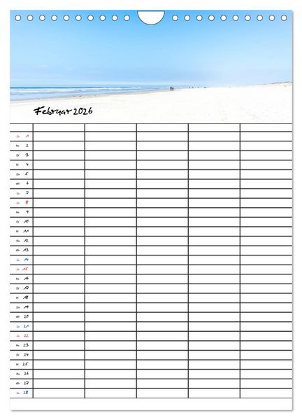 Produktbild: JUIST - DIE NORDSEEINSEL (Wandkalender 2026 DIN A4 hoch), CALVENDO Monatskalender