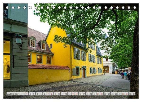 Produktbild: Weimar Impressionen (Tischkalender 2027 DIN A5 quer), CALVENDO Monatskalender