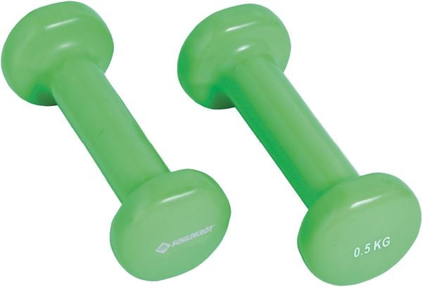 Produktbild: VINYL HANTEL Set, 2x 0,5kg (green), in 4C-Box,