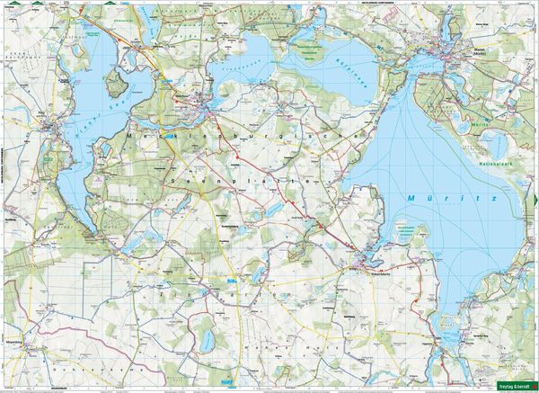 Produktbild: M&uuml;ritz, Waren (M&uuml;ritz), Plau, Wander/Radkarte 1:50.000
