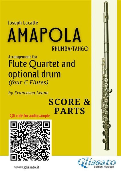 Produktbild: Amapola for Flute Quartet (score and parts)