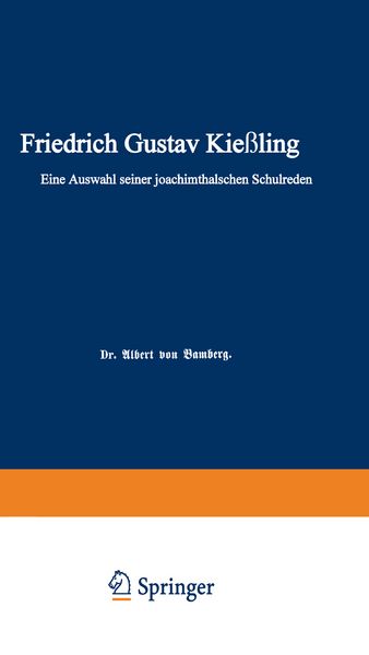 Produktbild: Friedrich Gustav Kie&szlig;ling