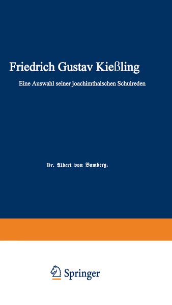 Produktbild: Friedrich Gustav Kie&szlig;ling