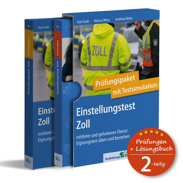 Produktbild: Einstellungstest Zoll: Pr&uuml;fungspaket mit Testsimulation