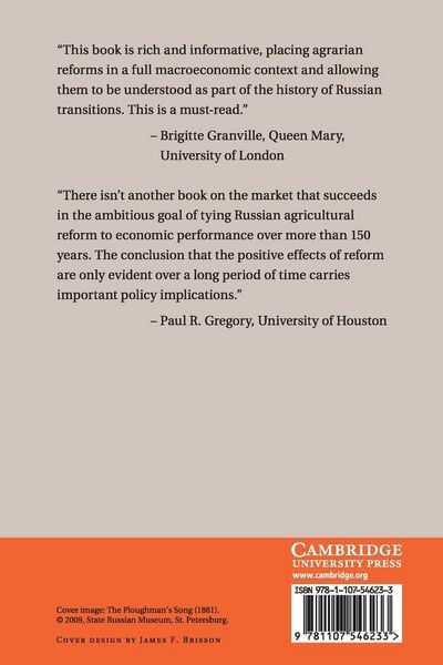 Produktbild: Agrarian Reform in Russia