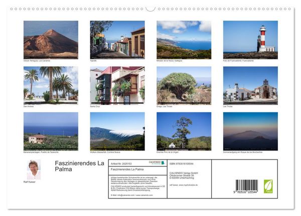 Produktbild: Faszinierendes La Palma (hochwertiger Premium Wandkalender 2026 DIN A2 quer), Kunstdruck in Hochglanz