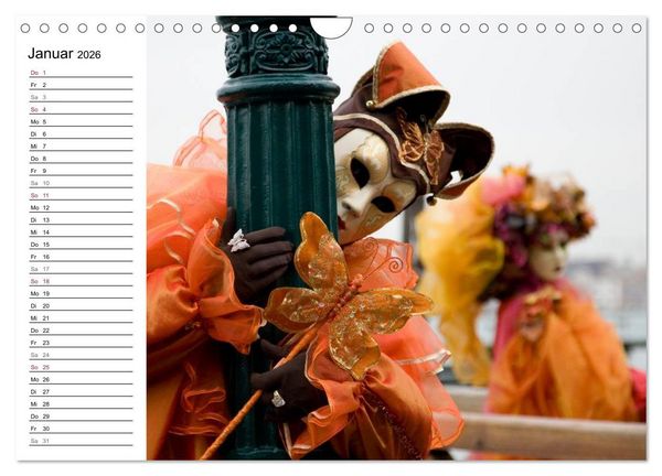Produktbild: Carnevale di Venezia 2026 (Wandkalender 2026 DIN A4 quer), CALVENDO Monatskalender