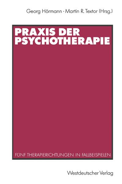 Produktbild: Praxis der Psychotherapie