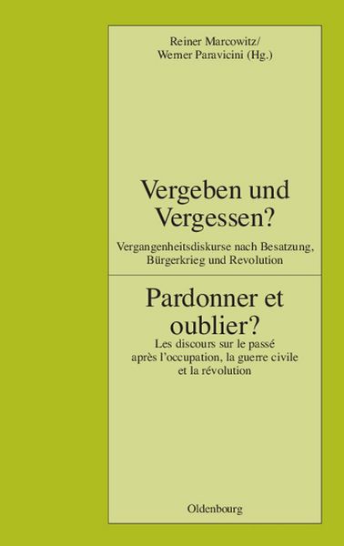 Produktbild: Vergeben und Vergessen? Pardonner et oublier?