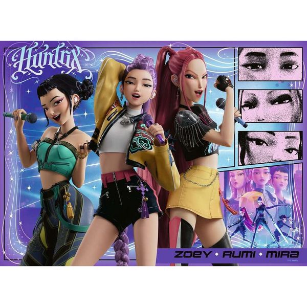Produktbild: Kinderpuzzle 100 XXL Teile - KPop Demon Hunters - Happy fans, happy Honmoon!