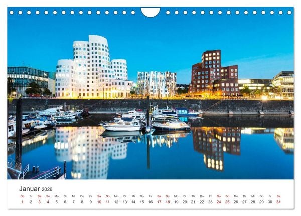 Produktbild: D&uuml;sseldorf - Tradition und Moderne am Rhein (Wandkalender 2026 DIN A4 quer), CALVENDO Monatskalender