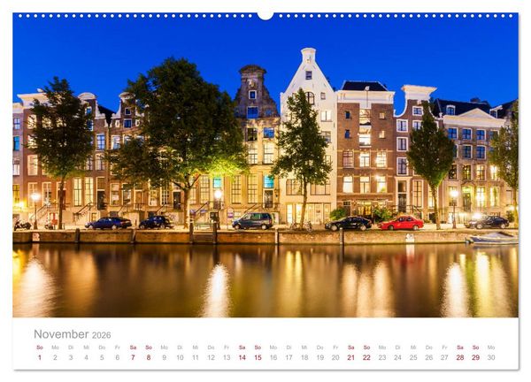 Produktbild: AMSTERDAM Impressionen (hochwertiger Premium Wandkalender 2026 DIN A2 quer), Kunstdruck in Hochglanz
