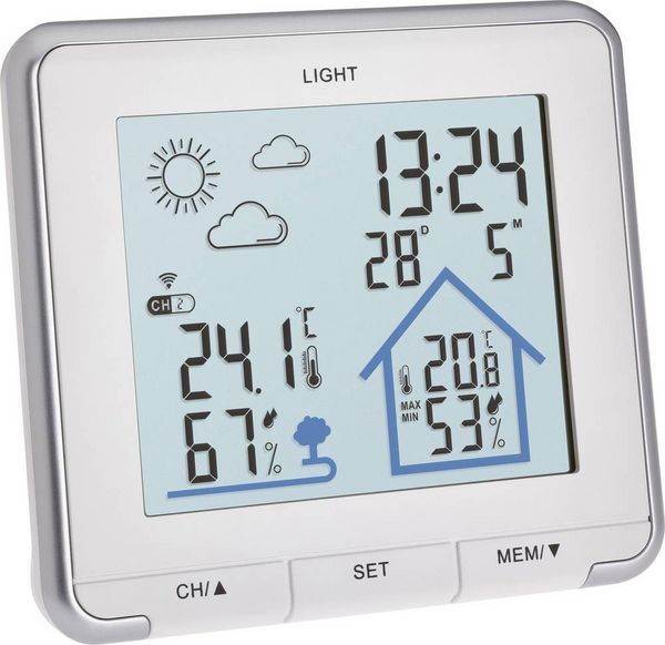 TFA Dostmann LIFE 35.1153.02 Funk-Wetterstation Vorhersage für 12 bis 24 Stunden Anzahl Sensoren max. 3