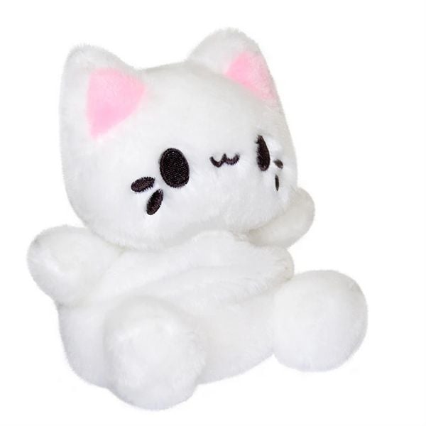 Produktbild: Aurora 44538 - Tasty Peach Custard Meowchi Palm Pals, wei&szlig;, Pl&uuml;schtier, ca.13 cm