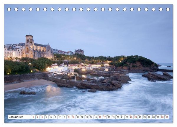 Produktbild: Momente einer Reise - Franz&ouml;sische Atlantikk&uuml;ste (Tischkalender 2027 DIN A5 quer), CALVENDO Monatskalender