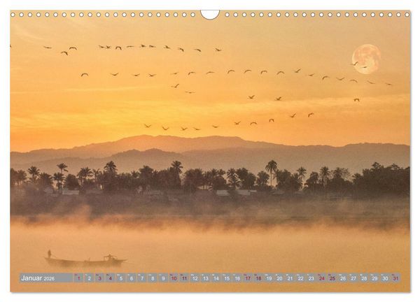 Produktbild: Vollmond - Momente der Ruhe (Wandkalender 2026 DIN A3 quer), CALVENDO Monatskalender