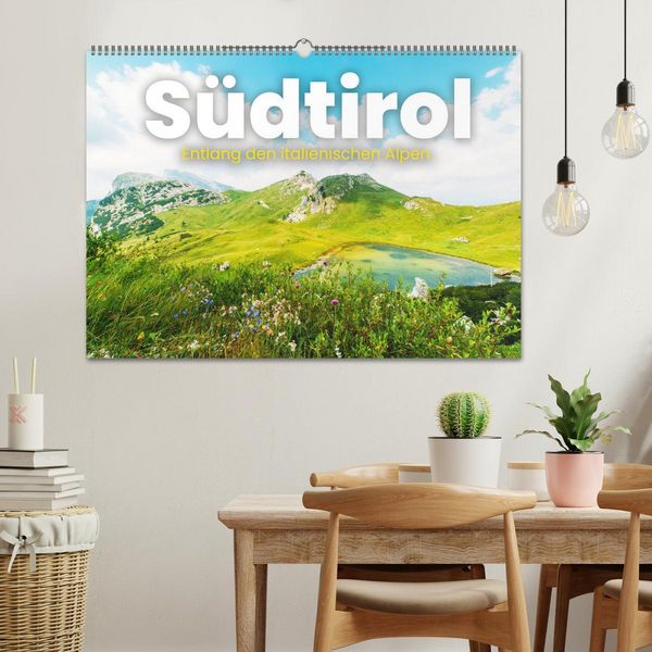 Produktbild: S&uuml;dtirol - Entlang der italienischen Alpen. (Wandkalender 2026 DIN A2 quer), CALVENDO Monatskalender