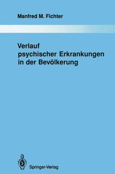Produktbild: Verlauf psychischer Erkrankungen in der Bev&ouml;lkerung