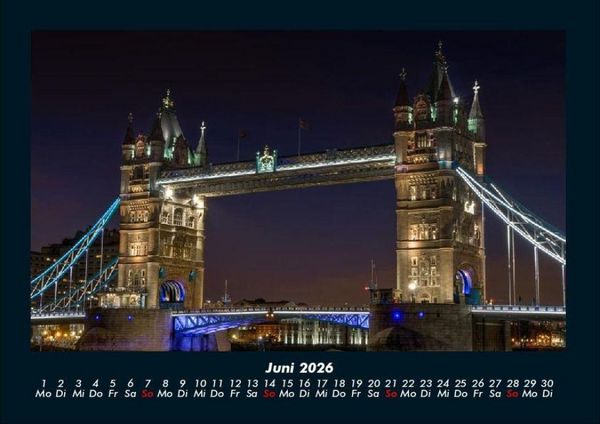 Produktbild: London 2026 Fotokalender DIN A4