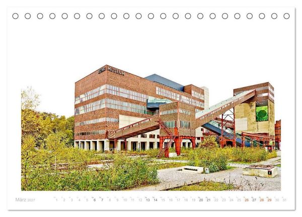 Produktbild: Zeche Zollverein. Weltkulturerbe. (Tischkalender 2027 DIN A5 quer), CALVENDO Monatskalender