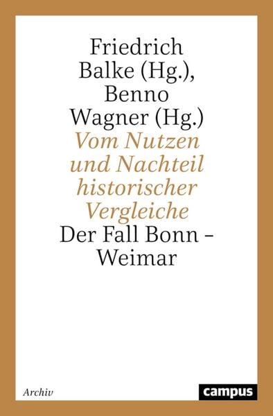 Produktbild: Vom Nutzen und Nachteil historischer Vergleiche