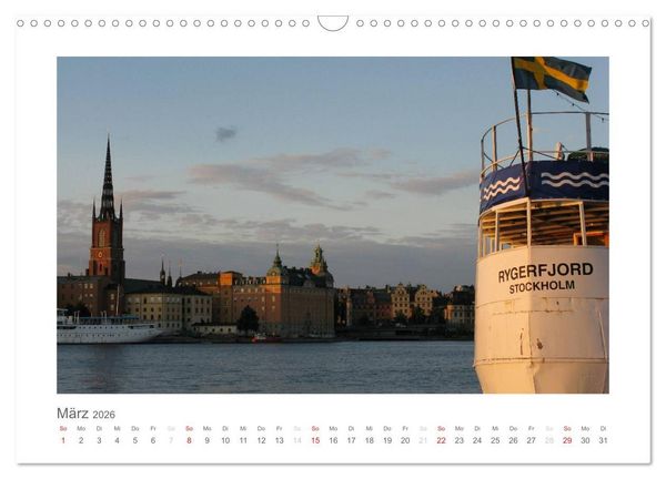 Produktbild: Stockholm - Licht des Nordens (Wandkalender 2026 DIN A3 quer), CALVENDO Monatskalender