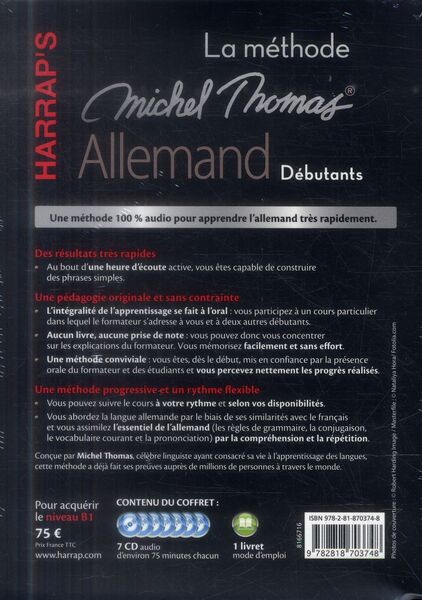 Produktbild: La m&eacute;thode 100 % audio allemand : d&eacute;butants et faux d&eacute;butants
